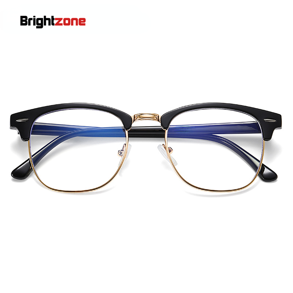 Gaming Glasses Tinted - 클래식 스퀘어 무테 안티 블루 라이트
