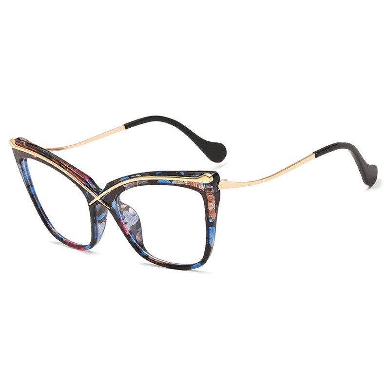 Gaming Glasses Tinted - 빈티지 X 캣아이 메탈 라지 프레임