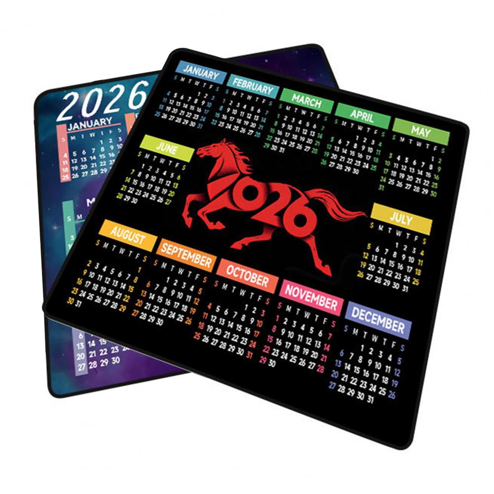 Gaming Accessories Laptop - 2026 달력 마우스 패드 방수 홈
