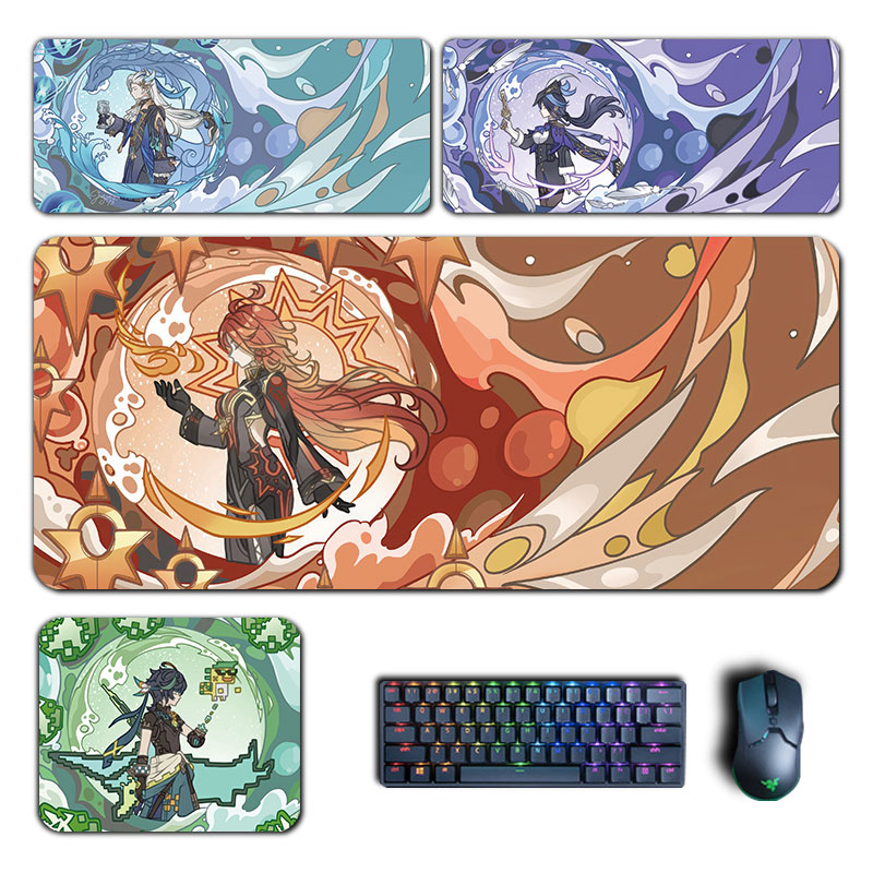 Gaming Accessories For Gaming Desk - Anime Genshin Impact 마우스 패드 Hu