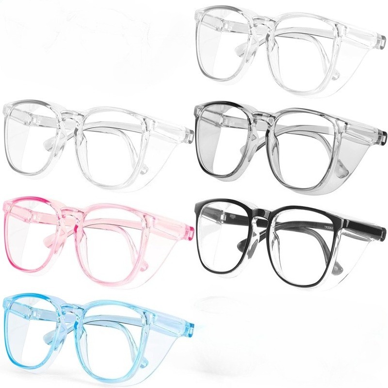 Gaming Glasses Tinted - 1/6개 여성용 안전 안경, 김서림 방지,