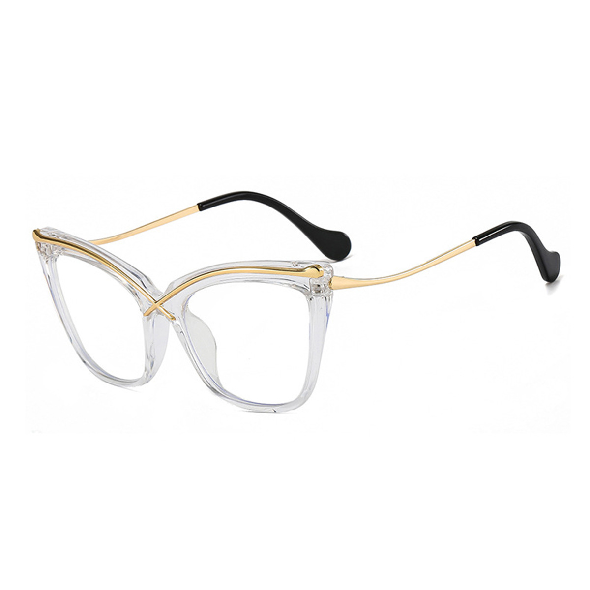 빈티지 X 캣아이 메탈 라지 프레임 블루라이트 차단 안 - Gaming Glasses Tinted 리뷰 및 가격